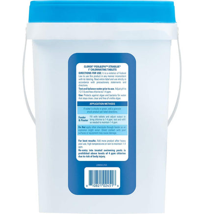 Clorox Pool&amp;Spa 29005CLX XtraBlue Comprimés de chloration 1" Blanc 2,3 kg