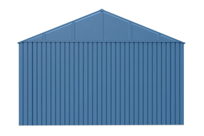 Arrow Shed Elite Hangar de rangement extérieur verrouillable en acier avec toit à pignon de 12 pi x 12 pi, bleu gris 