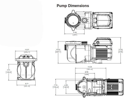 Pompe de piscine à vitesse variable Pentair SuperFlo® VS, 342001