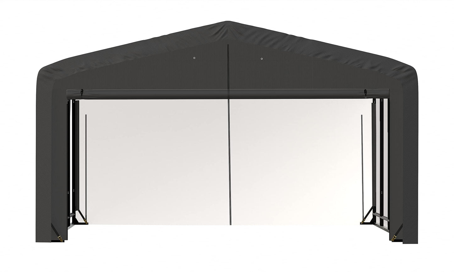 ShelterLogic ShelterTube Abri de garage et de stockage, 20' x 32' x 12', cadre en acier robuste, boîtier résistant au vent et à la neige, gris 20' x 32' x 12' 