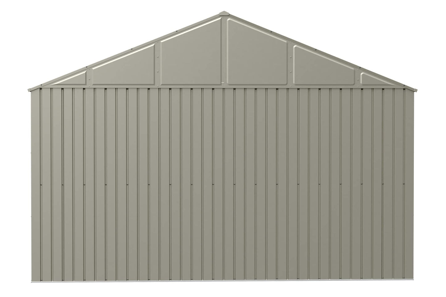 Arrow Shed Elite Hangar de rangement extérieur en acier avec toit à pignon verrouillable, gris froid, 12' x 12' 