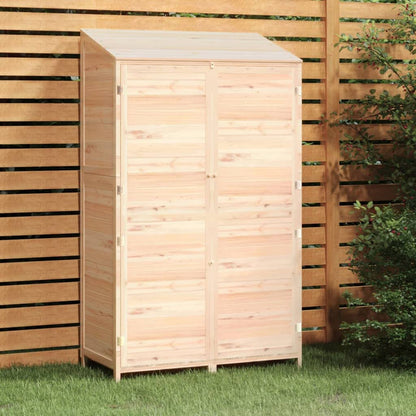 GOLINPEILO Wooden Garden Storage Shed, Outdoor Storage Cabinet, Garden Wood Tool Shed, Outside Wooden Shed Organizer for Yard, Patio, Deck and Porch, 40.2"x20.5"x68.7" Solid Wood Fir 40.2" x 20.5" x 68.7" Natural