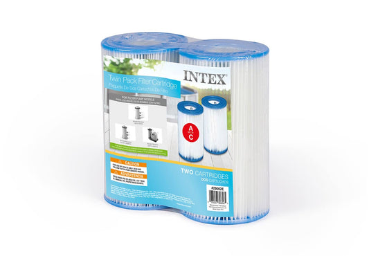 Intex Recreation Type A Filter Cartridge for Pools, Twin Pack