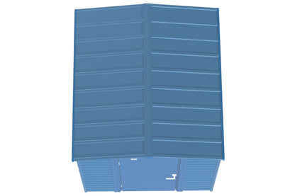 Arrow Shed Select Hangar de rangement extérieur verrouillable en acier, 6' x 7', bleu gris 