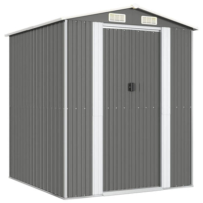 GOLINPEILO Metal Outdoor Garden Storage Shed, Large Steel Utility Tool Shed Storage House, Steel Yard Shed with Double Sliding Doors, Utility and Tool Storage, Light Gray 75.6"x75.2"x87.8" 75.6"x75.2"x87.8"