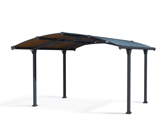 Palram - Canopia Arcadia 4300 Carport - 12' x 14' - Bronze/Gray 12' x 14'