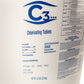 C3 3'' Stabilized Chlorine Tablets for Swimming Pool and Spa, Individually Wrapped, Slow Dissolving, 50 lbs, 204550