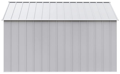 Arrow Sheds Hangar de rangement extérieur classique en acier cadenassable, 12' x 12', gris flûte 