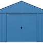 Arrow Sheds Classic 12' x 12' Outdoor Padlockable Steel Storage Shed Building, Blue Grey