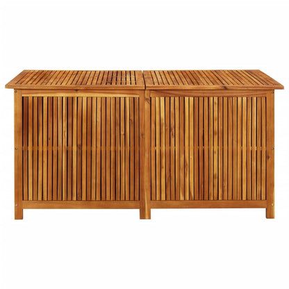 Canditree Patio Deck Box Solid Acacia Wood Outdoor Wooden Storage Box Container for Patio Furniture Cushions, Garden Tools (59"x31.4"x29.5") 59"x31.4"x29.5"