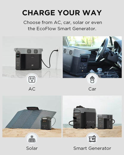 Centrale électrique portable EF ECOFLOW DELTA 2 avec batterie LiFePO4 (LFP) 1 024 Wh 