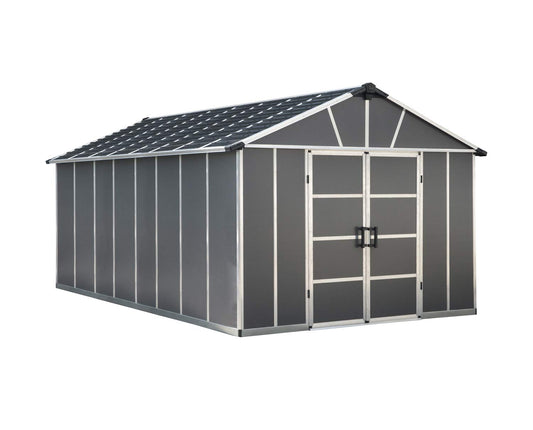 Palram - Canopia | Yukon 11x17 Storage Shed, Gray 11' x 17'