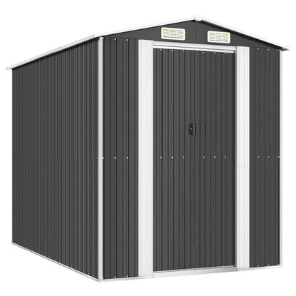 GOLINPEILO Metal Outdoor Garden Storage Shed, Large Steel Utility Tool Shed Storage House, Steel Yard Shed with Double Sliding Doors, Utility and Tool Storage, Anthracite 75.6"x107.9"x87.8" 75.6"x107.9"x87.8"