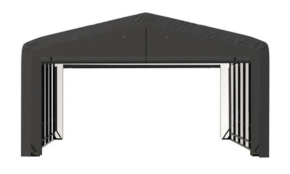 ShelterLogic ShelterTube Abri de garage et de stockage, 20' x 27' x 12', cadre en acier robuste, boîtier résistant au vent et à la neige, gris 20' x 27' x 12' 