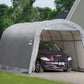 ShelterLogic Garage-in-a-Box Rountop, Grey, 12 x 20 x 8 ft. Round
