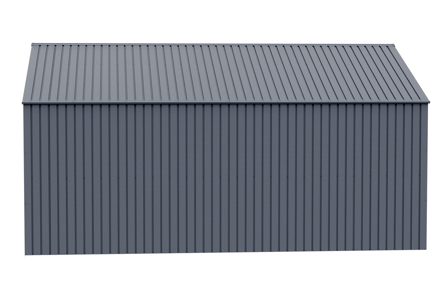 Arrow Shed Elite Hangar de rangement extérieur en acier avec toit à pignon verrouillable, 12' x 16', Anthracite 