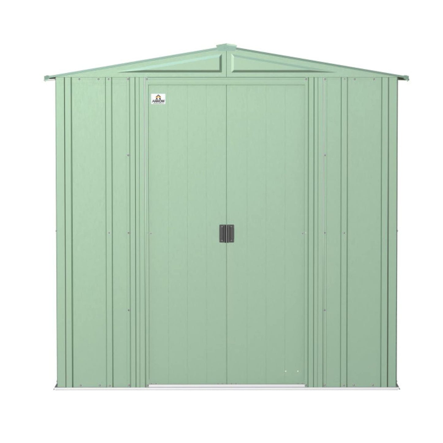 Arrow Shed Classic 6' x 5' Hangar de rangement extérieur cadenassable en acier, gris flûte 