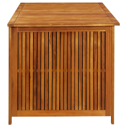 Canditree Patio Deck Box Solid Acacia Wood Outdoor Wooden Storage Box Container for Patio Furniture Cushions, Garden Tools (59"x31.4"x29.5") 59"x31.4"x29.5"