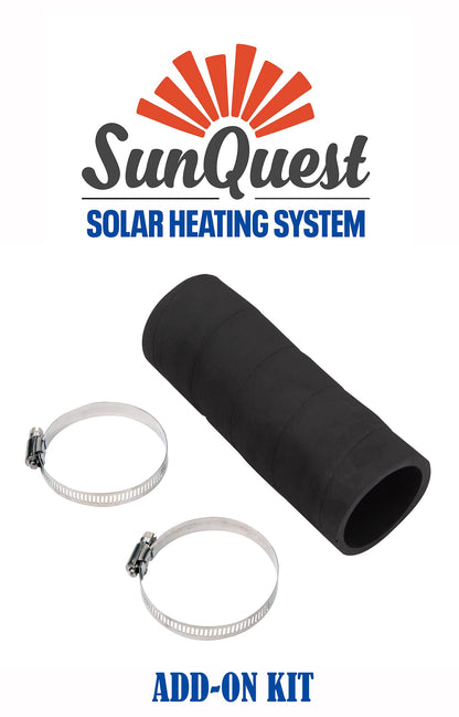 SunQuest Complete Pool Heater System - 3 (2ft x 20ft) Panels w/Bypass and Roof Kit - Solar Heater for Above Ground & Inground Swimming Pools - Tube on Web Design Panel-Polypropylene UV Resistant 3 - 2ft x 20ft Roof-Mounted