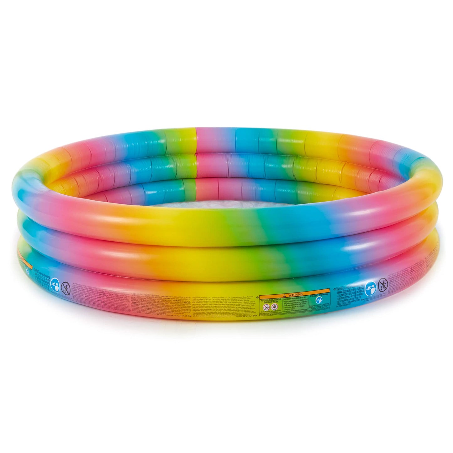 Intex Rainbow Ombre 3 Ring Pool Play Center Only