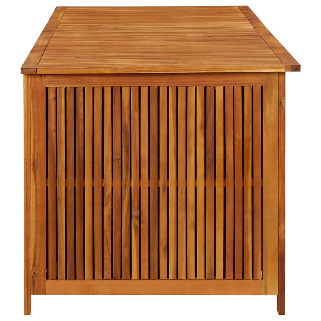 CHARMMA Patio Storage Box Outdoor Solid Acacia Wooden Deck Box With Lid Storage Bench With Waterproof Lining For Garden,Patio,Backyard Outdoor Storage Organization Box 68.8"x 31.4"x 29.5"(LxWxH) 68.8"x 31.4"x 29.5" Solid Acacia Wood