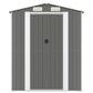 GOLINPEILO Outdoor Garden Shed with Sliding Doors and Vents Galvanized Steel Outdoor Tool Shed Pool Supplies Organizer Outside Shed for Yard Backyard Lawn Mower, Light Gray 75.6"x205.9"x87.8" 75.6"x205.9"x87.8"