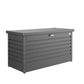 Biohort Leisuretime 120 Gal. Steel Metallic Dark Grey 53 in x 24 in x 28 in Deck Box with Soft Close Hydraulic Lift (120 Gallon) (120 Gallon) 120 Gallon