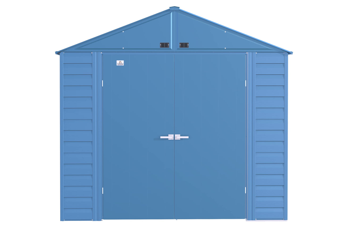 Arrow Shed Select Hangar de rangement extérieur verrouillable en acier, 8' x 6', bleu gris 