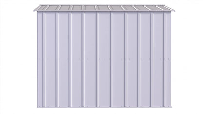 Arrow Shed Classic 8' x 8' Hangar de rangement extérieur cadenassable en acier, gris flûte 8' x 8' 