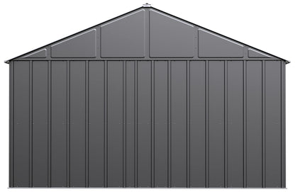 Arrow Sheds Classic Hangar de rangement extérieur cadenassable en acier, 12' x 14', charbon de bois 