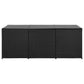 Festnight Patio Storage Box Deck Box for Patio Furniture, Outdoor Cushions, Garden Tools and Pool Toys Poly Rattan 70.8"x35.4"x29.5" Black