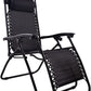 BTEXPERT CC5045B-2 Zero Gravity Chair Lounge Outdoor Patio Beach Yard Garden with Utility Tray Cup Holder Black Two Case Pack (Set of 2 pcs), Piece Two Piece