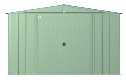 Arrow Shed Classic 10' x 12' Hangar de rangement extérieur cadenassable en acier, vert sauge 10' x 12' 