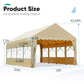 Quictent 13'X20' Heavy Duty Anti-Snow Carport Car Canopy Retractable Carport Tent Car Port Garage Outdoor Boat Shelter with Removable Window Sidewall-Khaki With Sidewall-Khaki