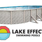 Lake Effect Meadows Reprieve 15' x 24' Oval Above Ground Swimming Pool