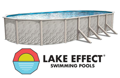 Lake Effect Meadows Reprieve 15' x 24' Oval Above Ground Swimming Pool