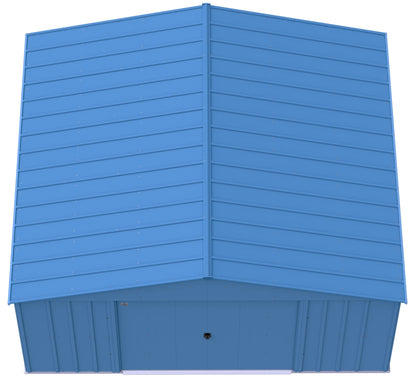 Arrow Sheds Classic 14' x 14' Hangar de rangement extérieur cadenassable en acier, bleu gris 