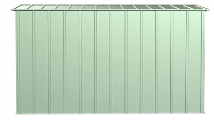 Arrow Shed Classic 10' x 4' Abri de rangement extérieur cadenassable en acier vert sauge 10' x 4' 