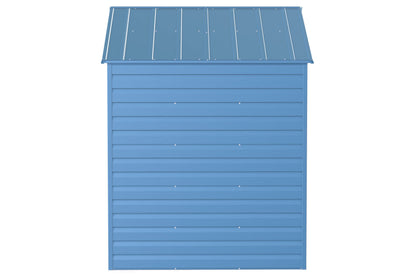 Arrow Shed Select Hangar de rangement extérieur verrouillable en acier, 8' x 6', bleu gris 