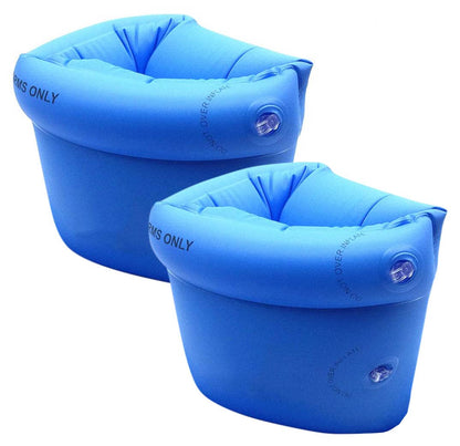 Topsung Floaties Brassards de natation gonflables Anneaux Flotteurs Tube Brassards pour enfants et adultes Bleu foncé