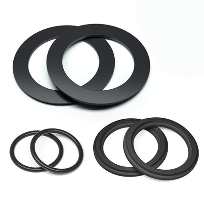 HENMI 25076RP Washer and Ring Kit for 1-1/2in Fittings, O-Ring Rubber Washer for Intex Pool Plunger Valves and Intex Replacement Gasket (6 pcs) - 10745, 10262 and 10255