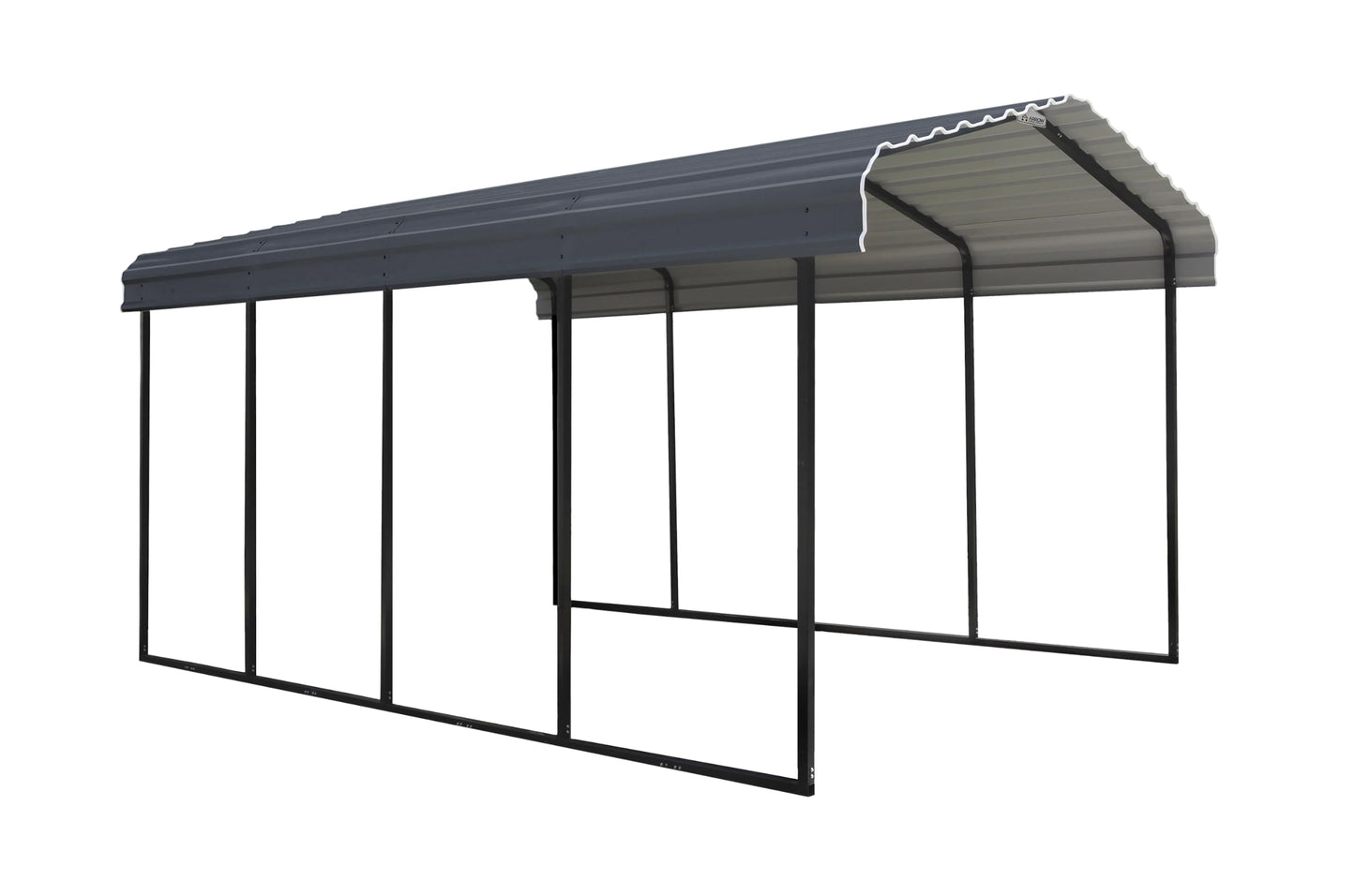 Abri d'auto Arrow, 12 pi x 20 pi x 9 pi Charbon 12' x 20' x 9' 