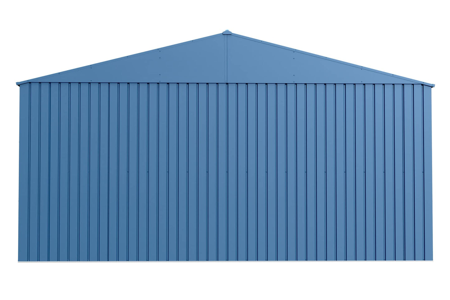 Arrow Shed Elite Hangar de rangement extérieur en acier avec toit à pignon verrouillable, 14' x 16', bleu gris 