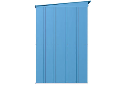 Arrow Shed Classic 10' x 4' Abri de rangement extérieur cadenassable en acier bleu gris 10' x 4' 