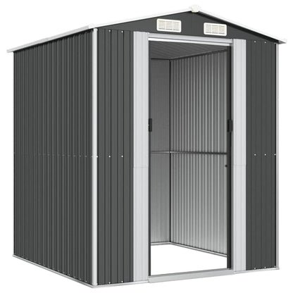 GOLINPEILO Metal Outdoor Garden Storage Shed, Large Steel Utility Tool Shed Storage House, Steel Yard Shed with Double Sliding Doors, Utility and Tool Storage, Anthracite 75.6"x75.2"x87.8" 75.6"x75.2"x87.8"