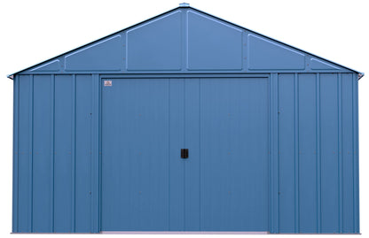 Arrow Sheds Classic 12' x 17' Hangar de rangement extérieur cadenassable en acier, bleu gris 