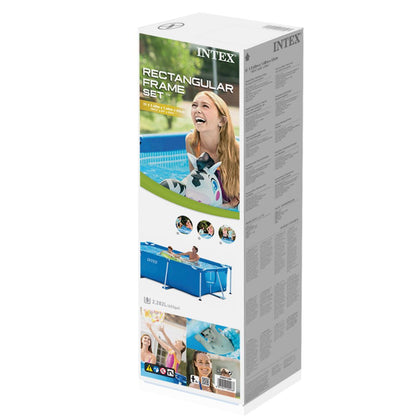 Intex Rectangular Frame Above Ground Pool, 8' 6" x 5' 3" x 25"