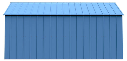 Arrow Sheds Classic 12' x 14' Outdoor Padlockable Steel Storage Shed Building, Blue Grey