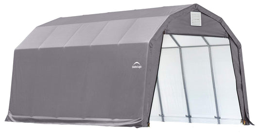 ShelterLogic 97253 Grey 12'x28'x9' Barn Shelter 12' x 28' x 9' Gray