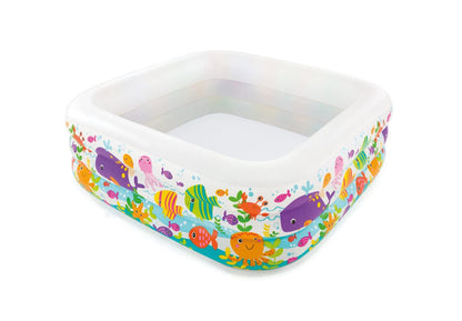 Intex Swim Center Clearview Aquarium Piscine gonflable, 62,5" X 62,5" X 19,5", à partir de 3 ans